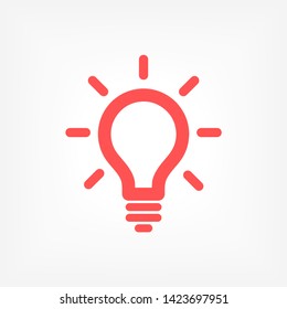Lamp Vector icon . Lorem Ipsum Illustration design
