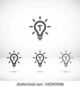 Lamp Vector icon . Lorem Ipsum Illustration design