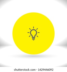 Lamp Vector icon . Lorem Ipsum Illustration design