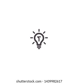 Lamp Vector icon . Lorem Ipsum Illustration design