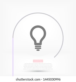Lamp Vector icon . Lorem Ipsum Illustration design