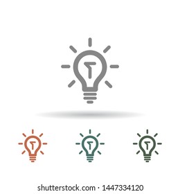 Lamp Vector icon . Lorem Ipsum Illustration design