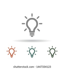 Lamp Vector icon . Lorem Ipsum Illustration design