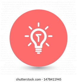 Lamp Vector icon . Lorem Ipsum Illustration design