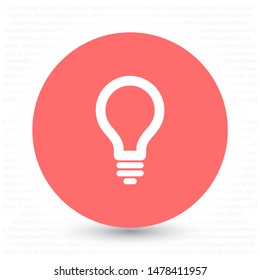 Lamp Vector icon . Lorem Ipsum Illustration design