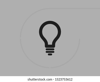 Lamp Vector icon . Lorem Ipsum Illustration design