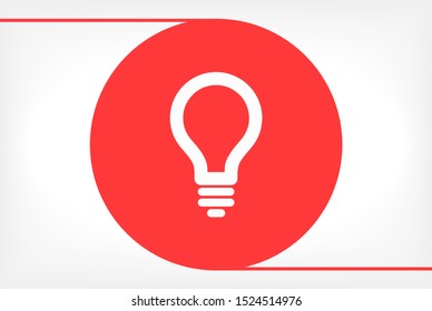 Lamp Vector icon . Lorem Ipsum Illustration design