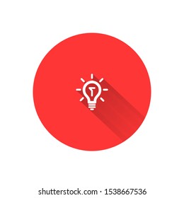 Lamp Vector icon . Lorem Ipsum Illustration design