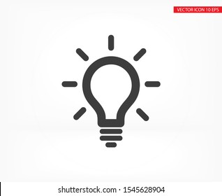 Lamp Vector icon . Lorem Ipsum Illustration design