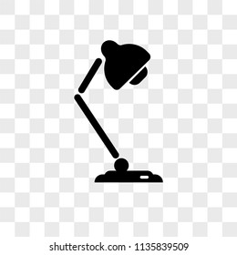 Lamp vector icon on transparent background, Lamp icon