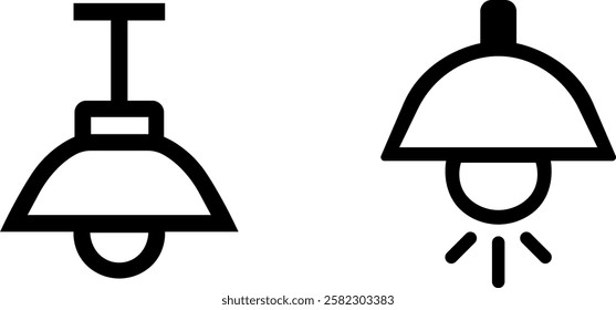  Lamp Vector Icon Set – Stylish and Functional Lighting Designs