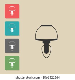 Lamp - vector icon. Symbol for web, infographics, print design and mobile UX/UI kit. Vector illustration, EPS10.