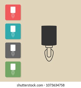 Lamp - vector icon. Symbol for web, infographics, print design and mobile UX/UI kit. Vector illustration, EPS10.