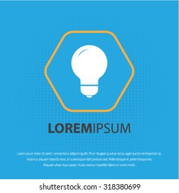 Lamp vector icon for web and mobile