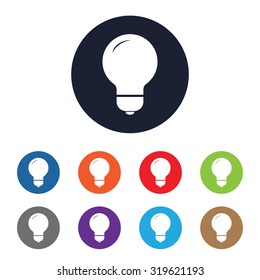 Lamp vector icon for web and mobile