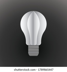 lamp vector. idea sign symbol. vector illustration