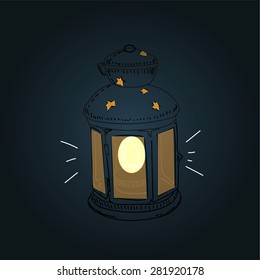Lamp vector illustration