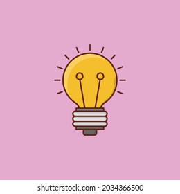 lamp Vector illustration on a transparent background. Premium quality symbols. Vector Line Flat color  icon for concept and graphic design.