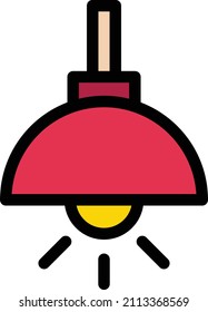 Lamp Vector illustration on a transparent background.Premium quality symmbols.Stroke vector icon for concept and graphic design.