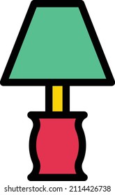 Lamp Vector illustration on a transparent background.Premium quality symmbols.Stroke vector icon for concept and graphic design.