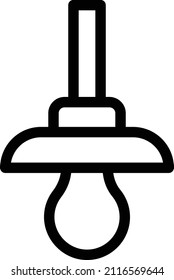 lamp Vector illustration on a transparent background. Premium quality symbols. Stroke  vector icon for concept and graphic design.