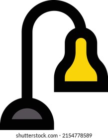 lamp Vector illustration on a transparent background.Premium quality symmbols.Stroke vector icon for concept and graphic design.