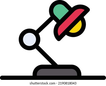 ilustración de vectores de lámpara en un fondo transparente.Símbolos de calidad premium.Iconos vectores de trazo para el diseño de concepto y gráfico.