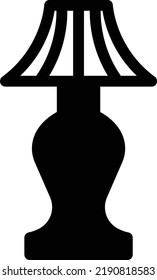 lamp Vector illustration on a transparent background. Premium quality symmbols. Glyphs vector icons for concept and graphic design.
