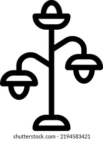 lamp Vector illustration on a transparent background.Premium quality symmbols.Stroke vector icons for concept and graphic design.