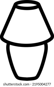 lamp Vector illustration on a transparent background.Premium quality symmbols.Stroke vector icons for concept and graphic design.