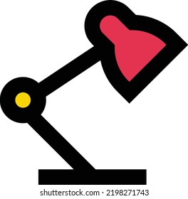 lamp Vector illustration on a transparent background.Premium quality symmbols.Stroke vector icon for concept and graphic design.