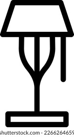 ilustración del vector lámpara en un fondo transparente. Símbolos de calidad superior. Iconos vectoriales de línea delgada para el diseño de conceptos y gráficos. 
