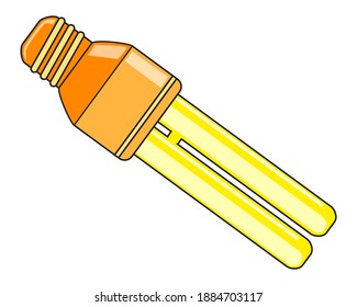 lamp vector illustration,isolated on white background, top view