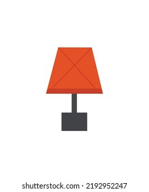 Anzeige des Lampensymbols einzeln auf weißem Hintergrund.