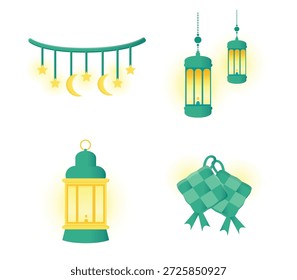 Vector de la lámpara. Vector de la linterna. linterna árabe. linterna del ramadán