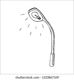 lamp vector sketch