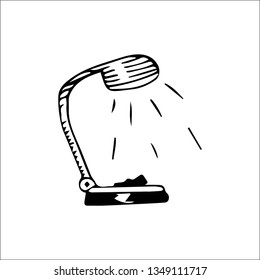 lamp vector sketch