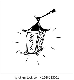 lamp vector sketch
