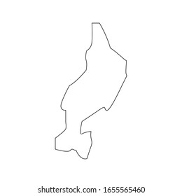 Lampang region map in country of Thailand