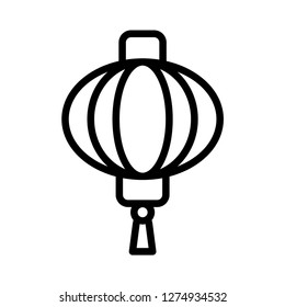 Lampion Icon Vector Stock Vector (Royalty Free) 1274934532 | Shutterstock