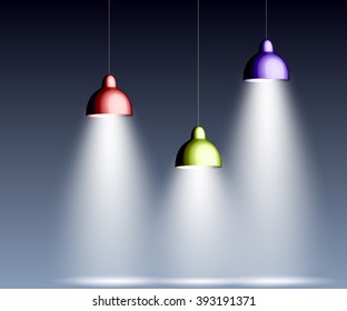 Lamplight   - vector illustration 