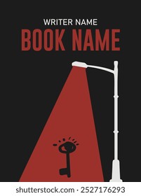 Lamppost Book Cover Design, 8.5 x 11 inch Book Cover Design, Book Cover Design Vector And Template.