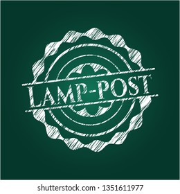 Lamp-post chalk emblem
