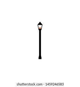 lamppost icon design vector illustration