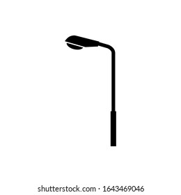 Lamppost icon, logo isolated on white background