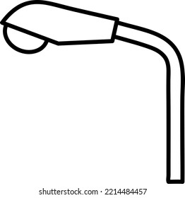 Lamppost Line Icon, Vector Outline Logo Isolated On White Background.eps