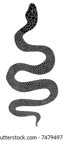 Ink Cobra Snake On White Stock Illustration 1719760813