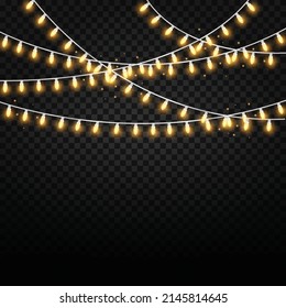 Lamps Christmas with Shiny Design