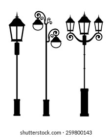 Lamps design  over white background, vector illustration.