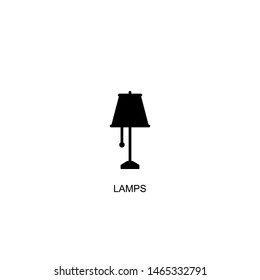 lamps icon vector black design